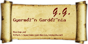 Gyermán Gardénia névjegykártya